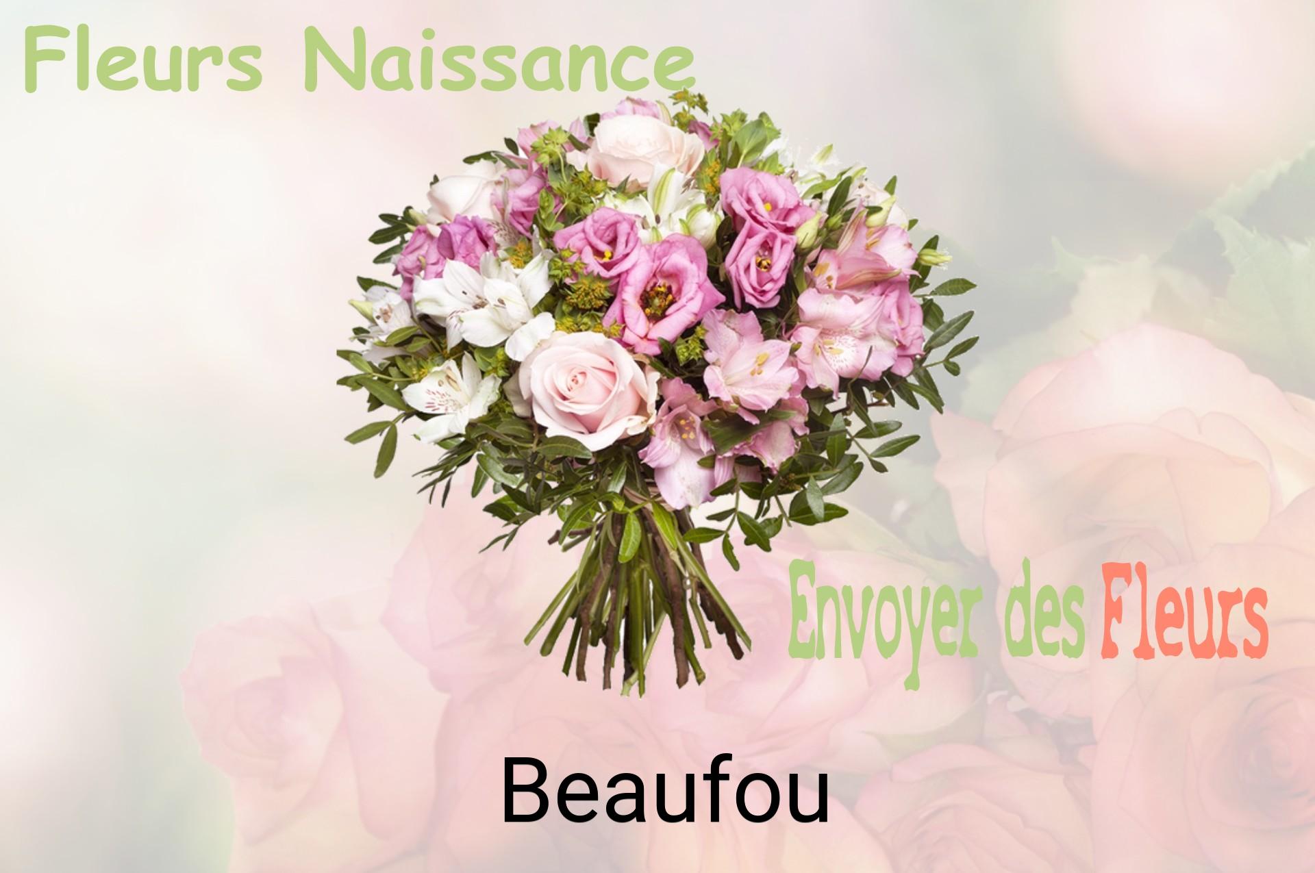 Bouquet de fleurs de naissance livré à Beaufou